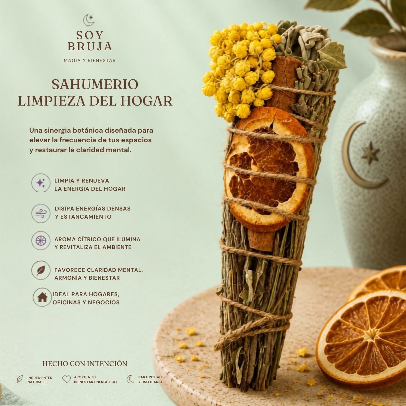 Sahumerio limpieza del hogar