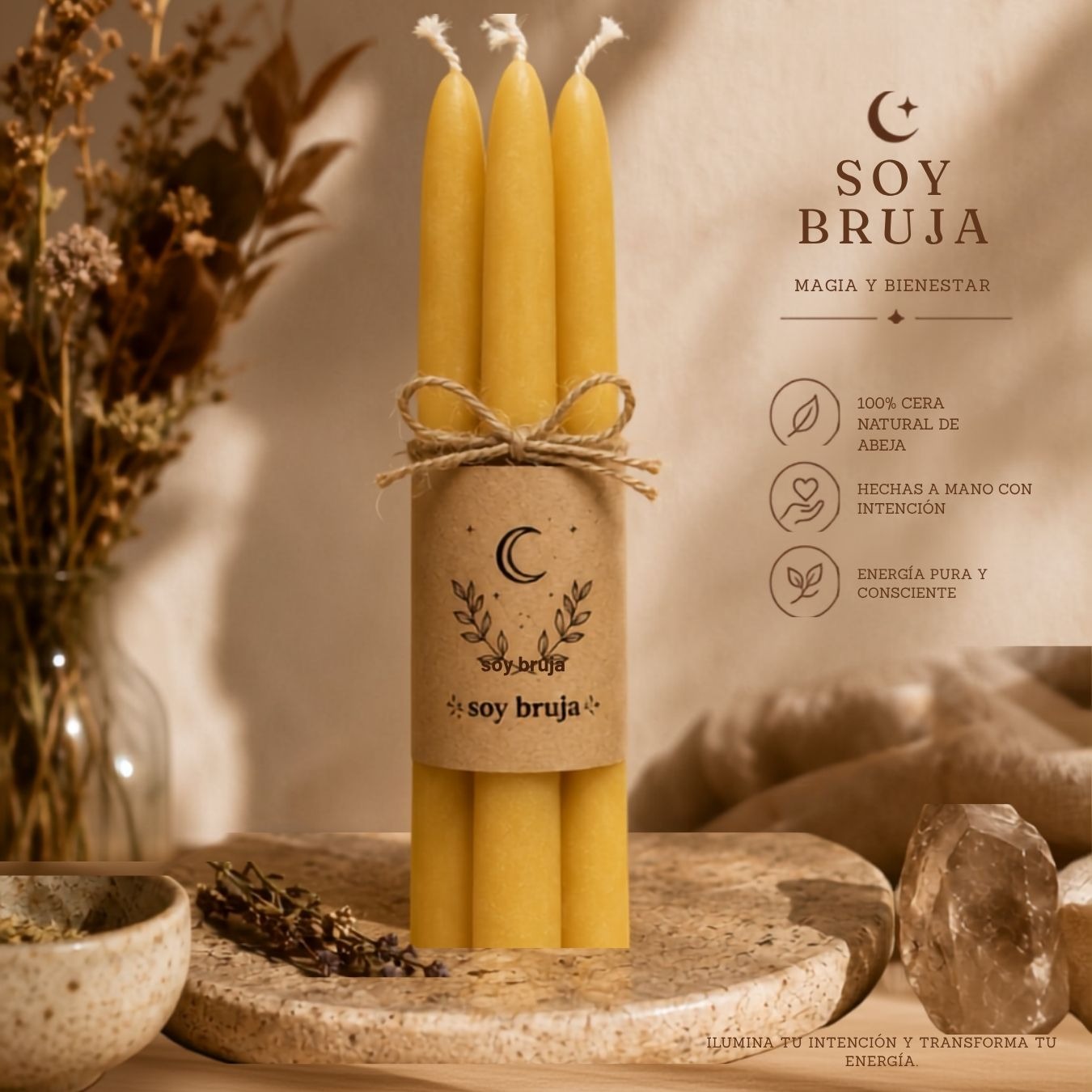 Velas de Cera de Abeja